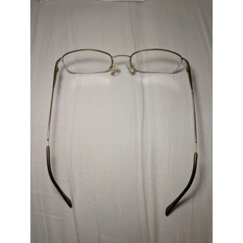 Polo Ralph Lauren 1004 9012 Gold Oval Semi-Rimless Eyeglasses Frames 49-19-135